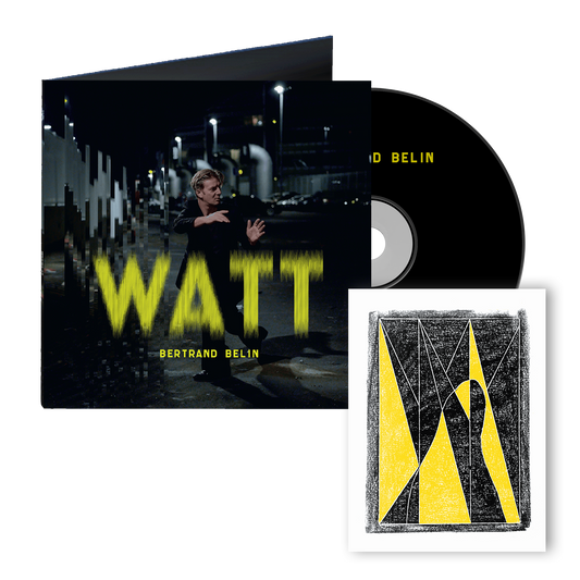 CD édition collector avec illustration dédicacée “Watt où” | Album Watt | Bertrand Belin