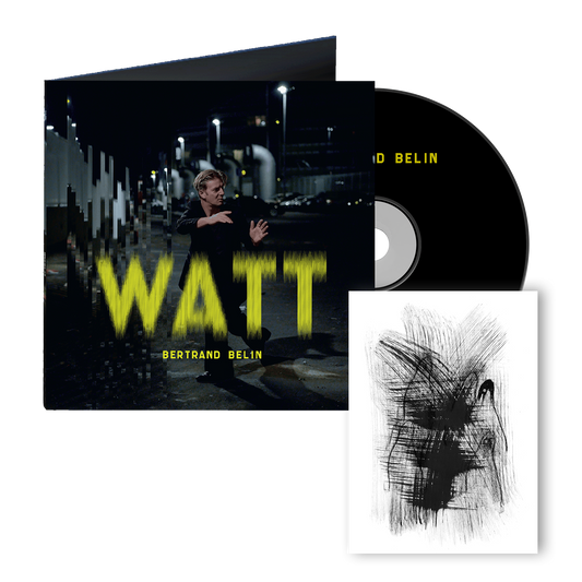 CD édition collector avec illustration dédicacée “Watt quand” | Album Watt | Bertrand Belin