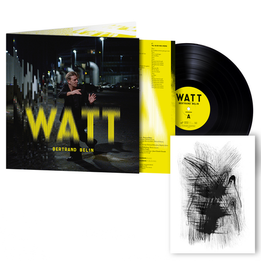 Vinyle édition collector avec illustration dédicacée “Watt quand” | Album Watt | Bertrand Belin