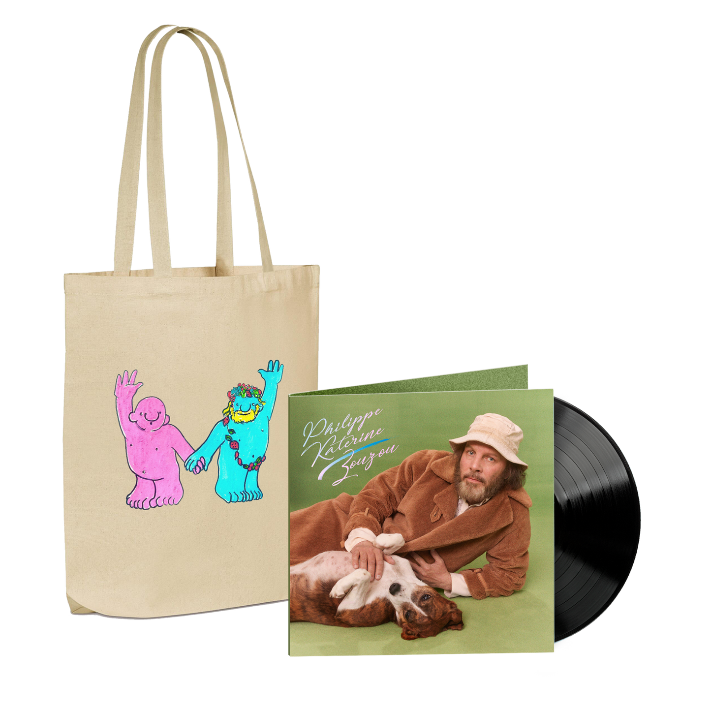 Pack album au choix avec totebag | Zouzou | Philippe Katerine