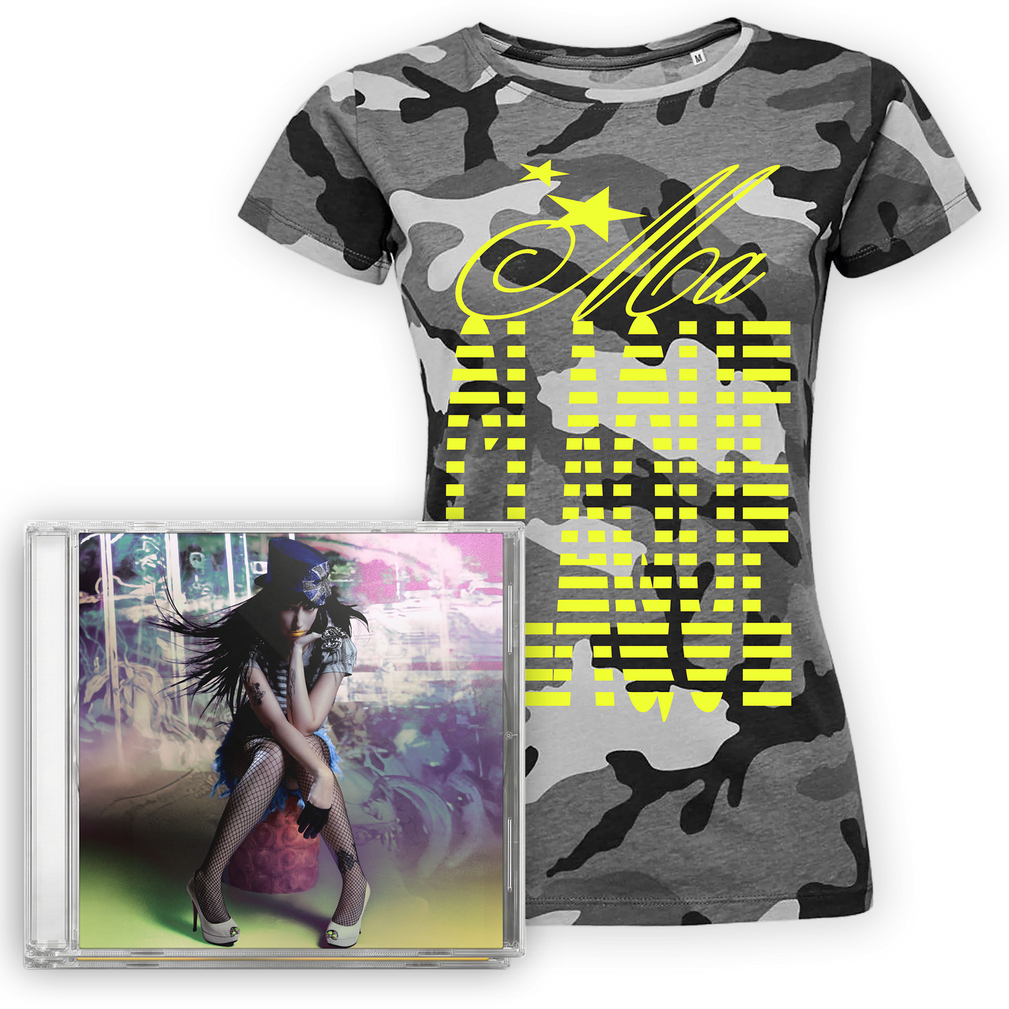 Pack CD / CD ALTERNATIF ED LIMITÉE + Tshirt Camouflage | Kalika