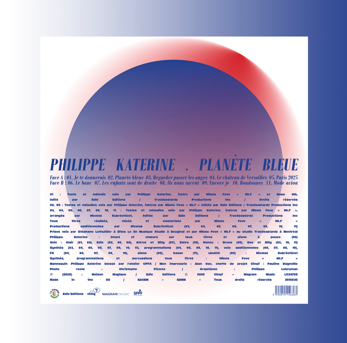 Planète Bleue - Picture Disc (édition dédicacée exclusive)