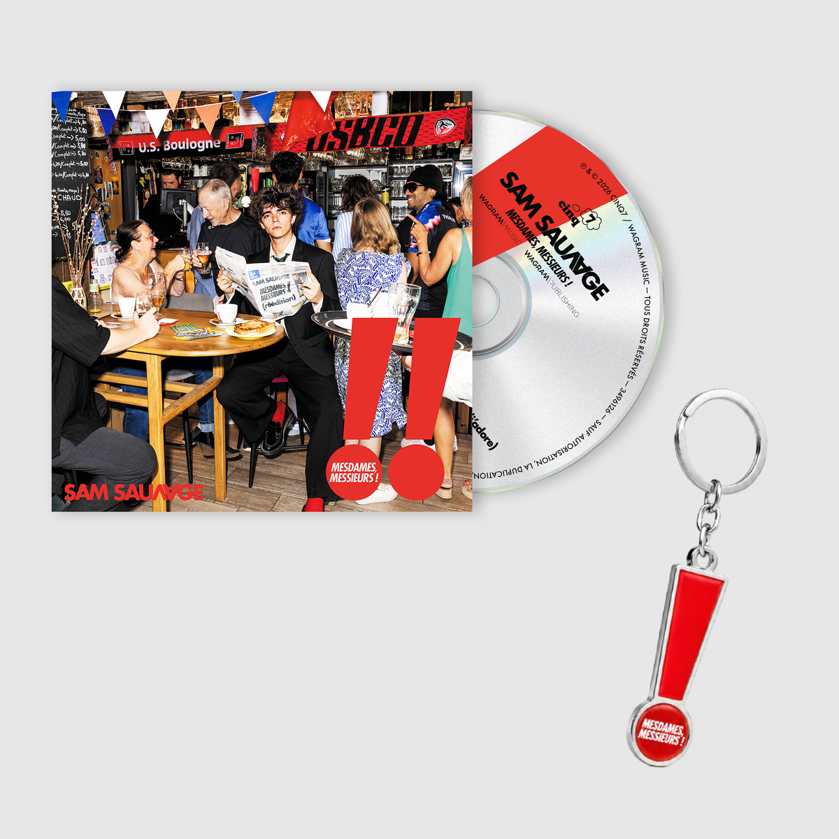 Pack CD & porte-clef | Nouvelle édition Album Mesdames, Messieurs !