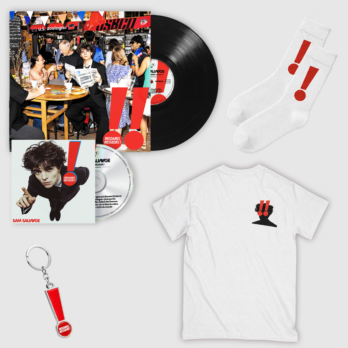 Pack Porte Clef, Chaussettes & T-shirt  | Nouvelle édition Mesdames, Messieurs !