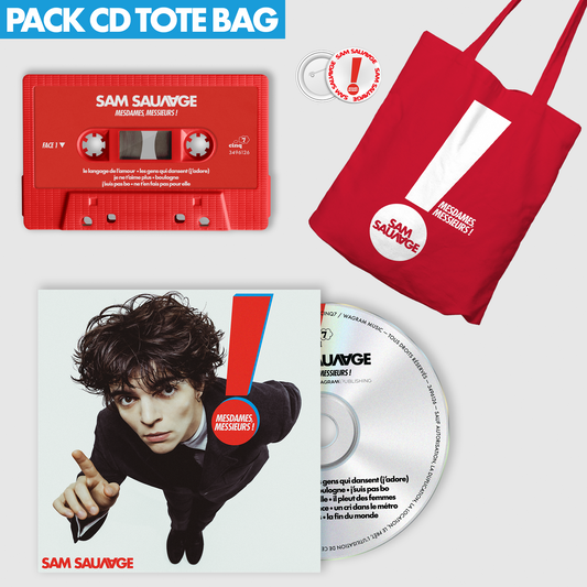 CD, cassette, tote bag &amp; badge pack (includes autographed poster)