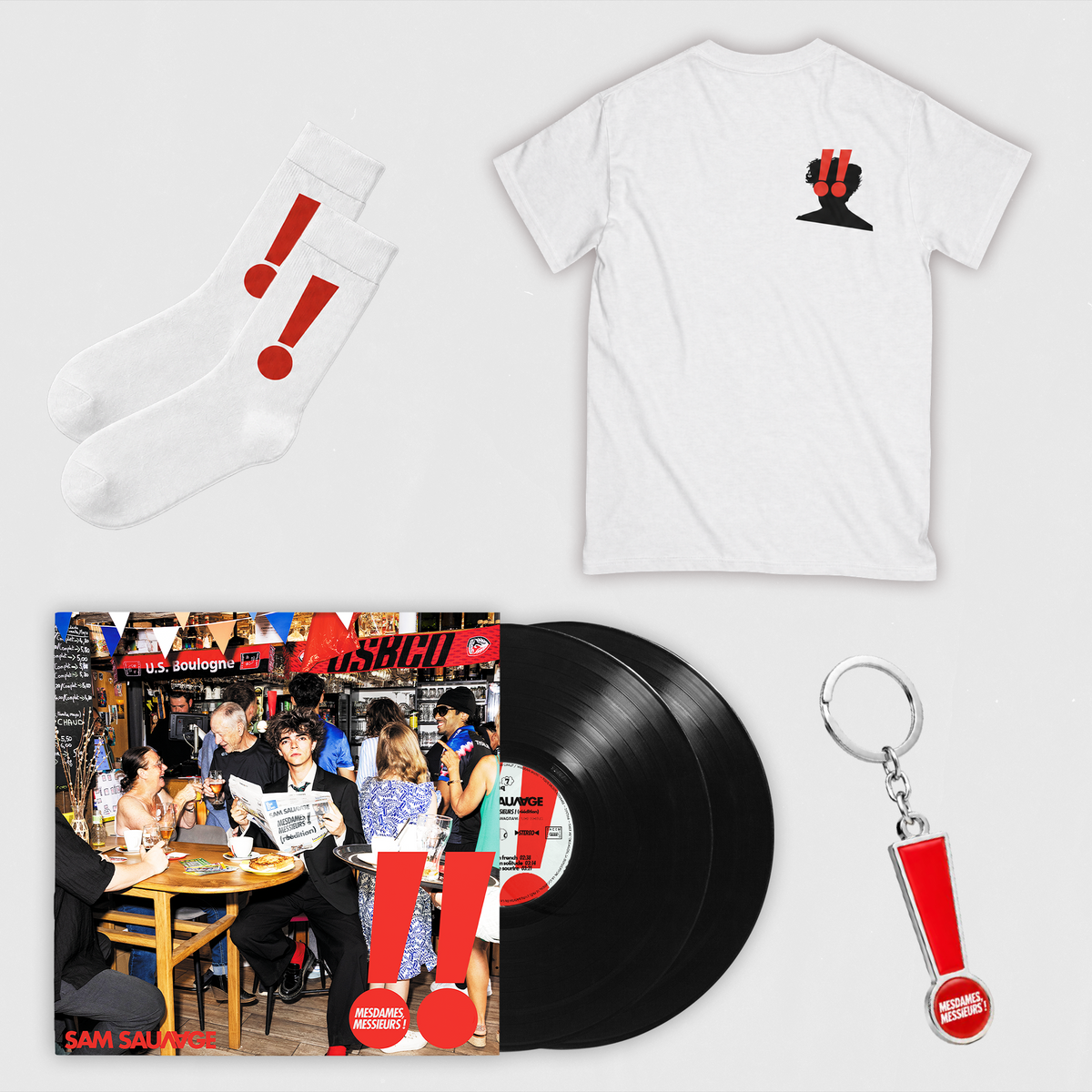 Pack Porte Clef, Chaussettes & T-shirt  | Nouvelle édition Mesdames, Messieurs !