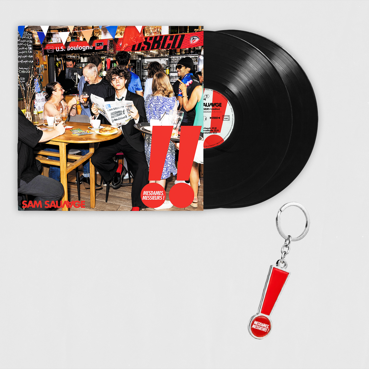 Pack Vinyle double et porte-clef | Nouvelle édition Album Mesdames, Messieurs !